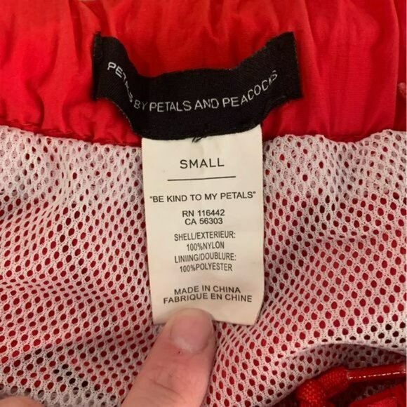 Petals by petal and peacock zumiez womens red joggers -S - Picture 5 of 12